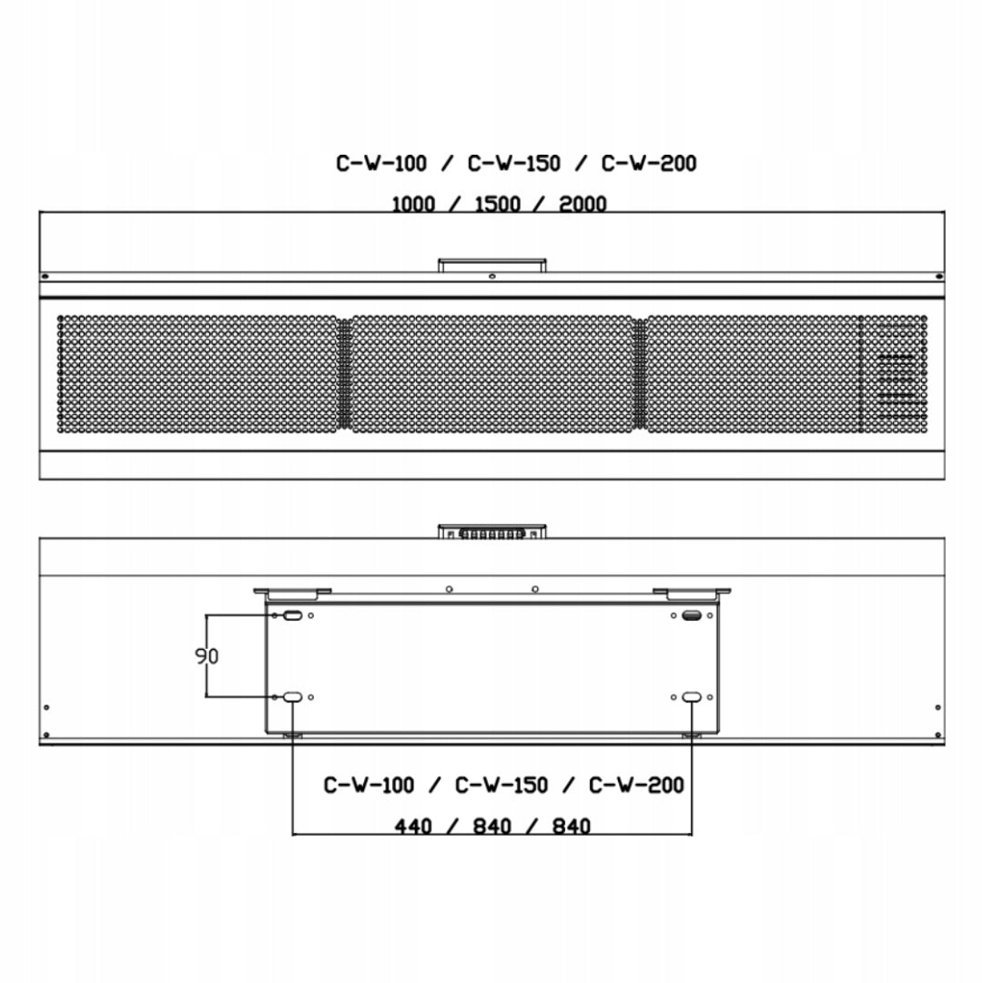 Kurtyna powietrzna Flowair ELIS C-W-100 Manufacturer code C-W-150-OEM