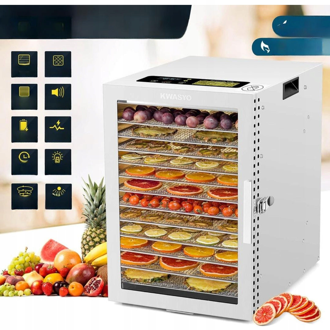 Kwasyo Stainless Steel Food Dryer 12 Levels 800W 90°C V551 Manufacturer code B08THD1FFX