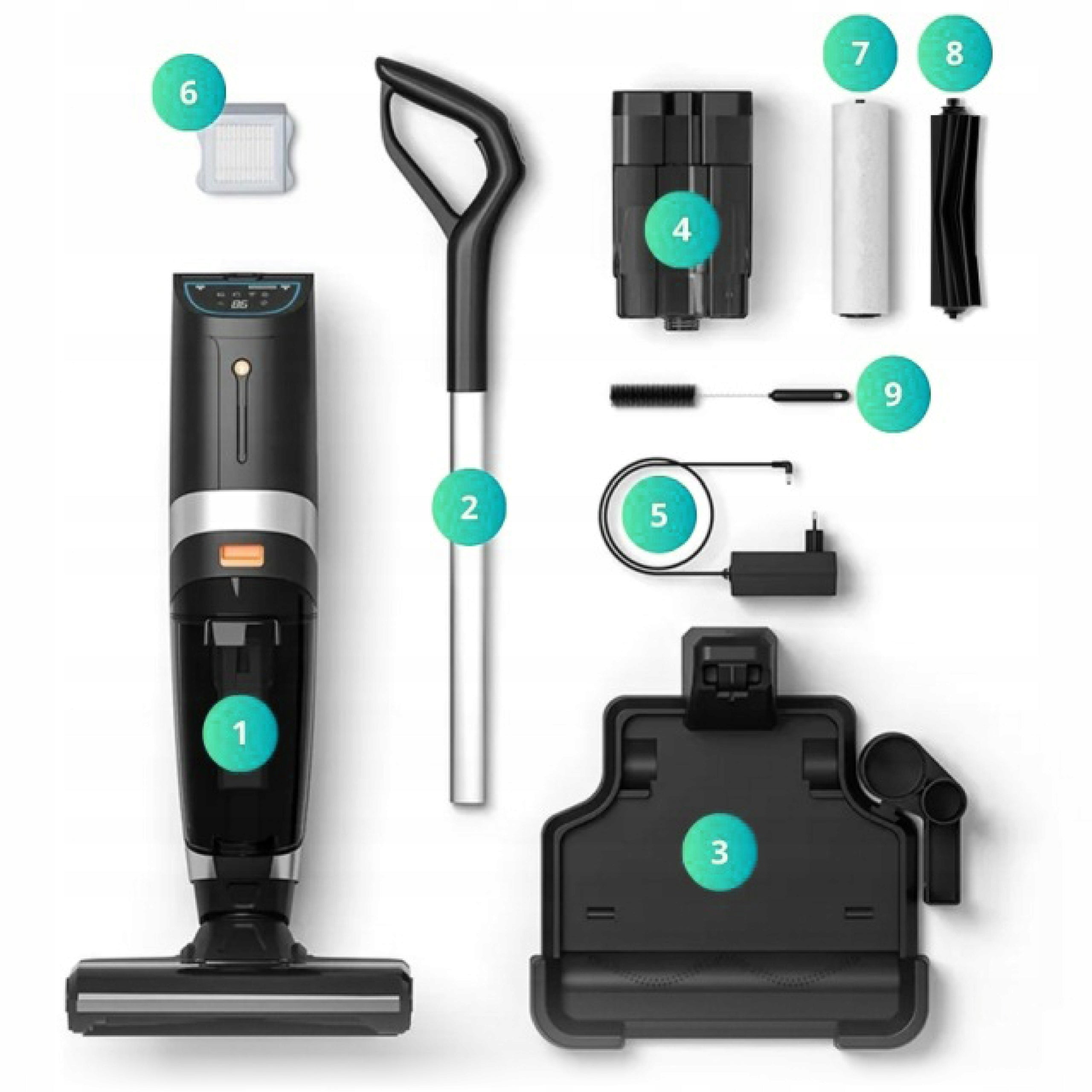 L5 PRO 5in1 Cordless Vacuum Cleaner with UV Lamp Washing Function Manufacturer code odkurzacz bezprzewodowy L5 PRO
