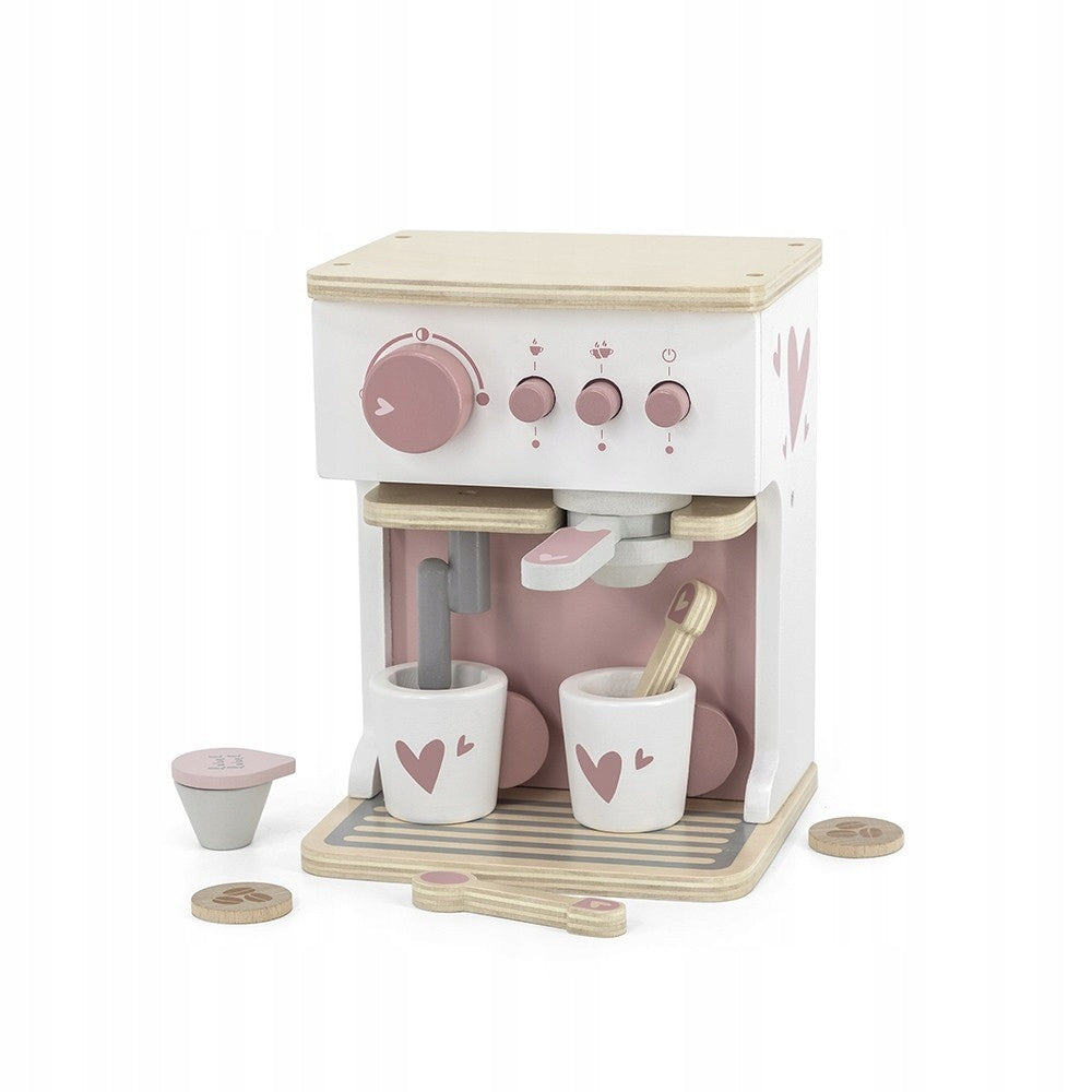 LABEL LABEL WOODEN COFFEE MAKER + ACCESSORIES CUP SMALL AGD