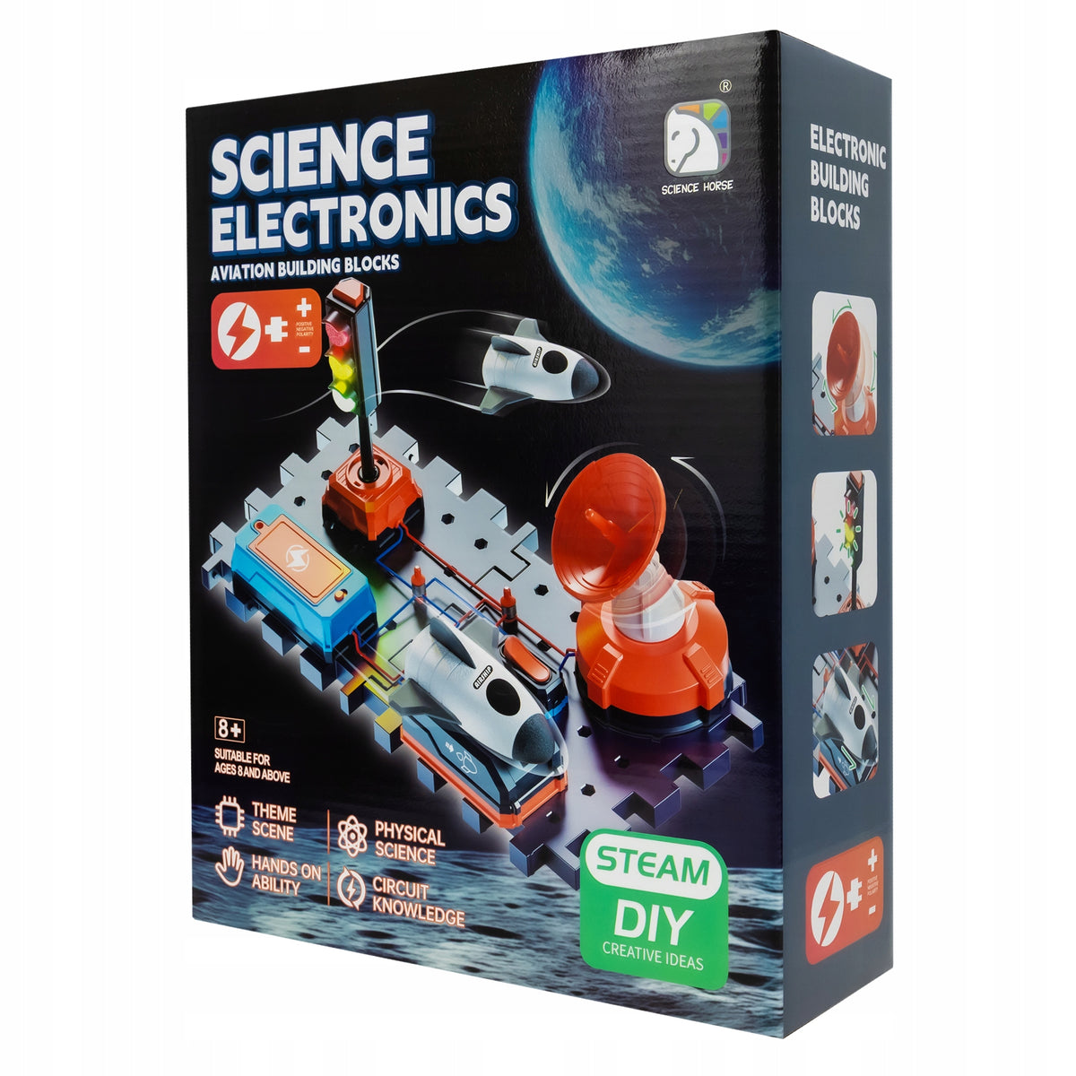 LABORATORY ELECTRONICS EDUCATIONAL SET FOR CHILDREN ROCKET RADAR LIGHT Packaging status original