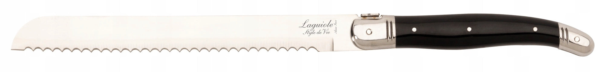 LAGUIOLE BREAD KNIFE SLICING BREAD ROLLS LONG SHARP WITH PREMIUM BOARD Packaging status original