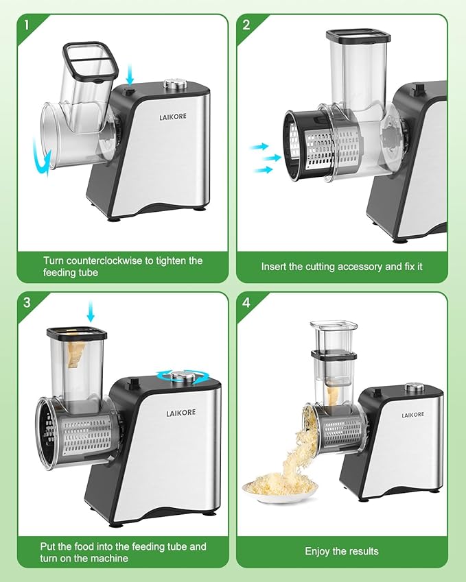 LAIKORE’A VS1P-S Electric Grater Crusher SHREDDER 250W VEGETABLES FRUIT Manufacturer code B0F5BKP17K
