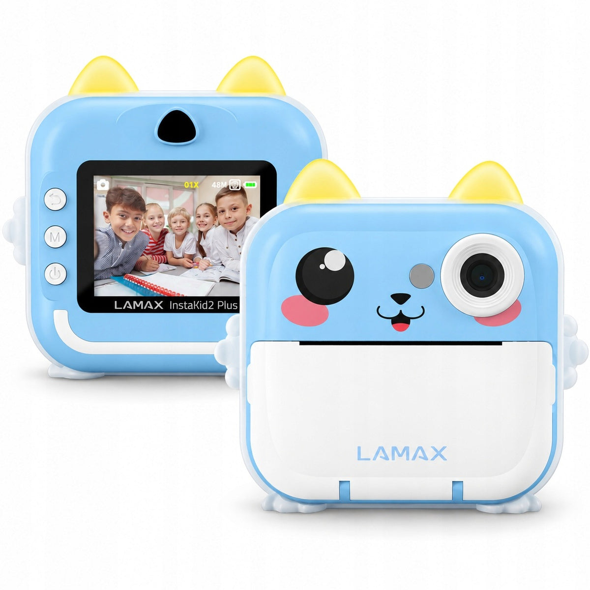LAMAX InstaKid2 Plus Blue baby camera prints photos without ink