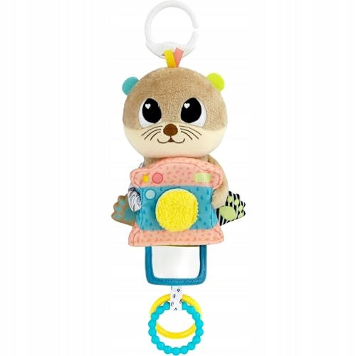 LAMAZE Arty Says Cheese - Clip and Go Baby Pram Toys - Sensory Toys for Bab