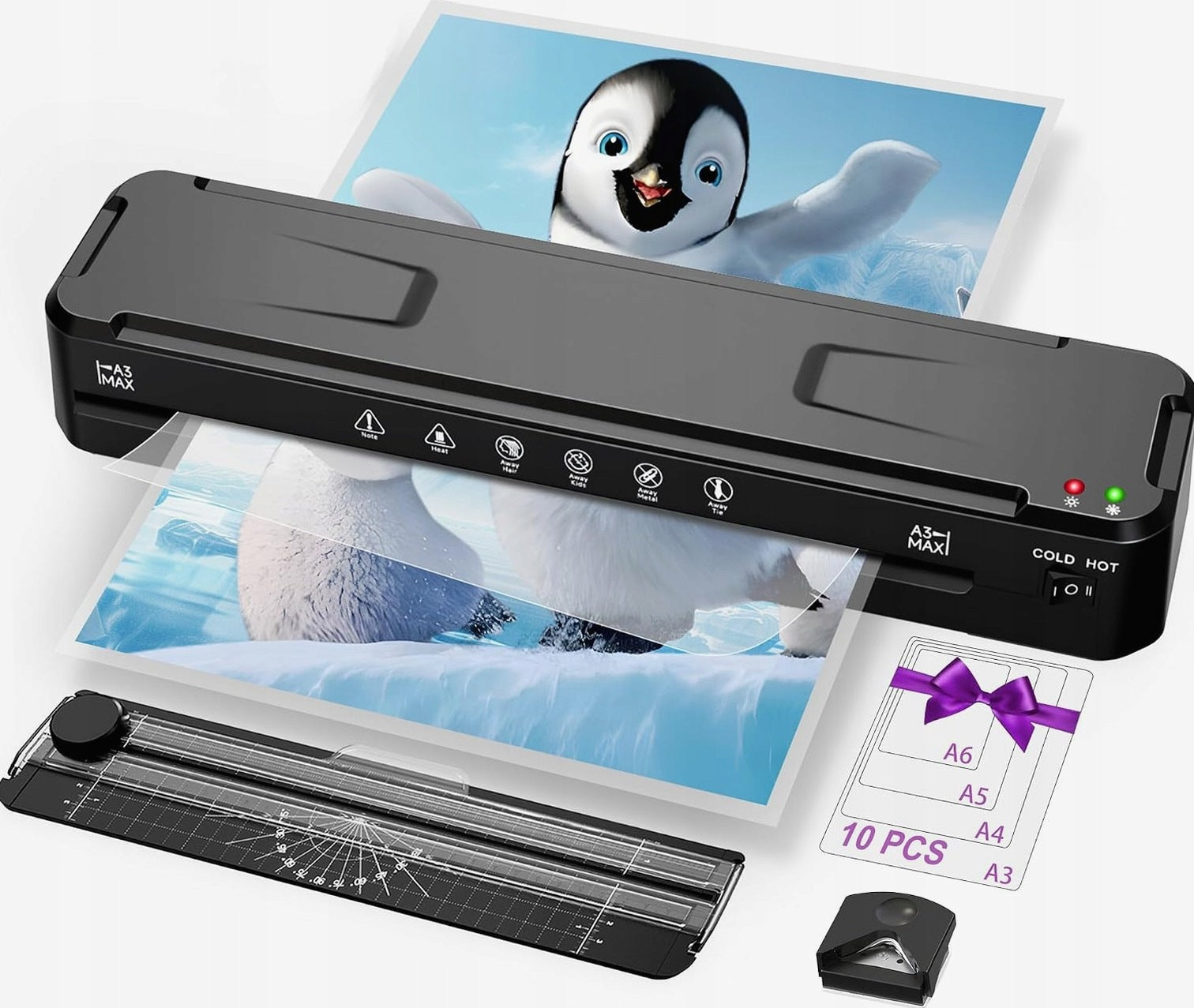 LAMINATOR A3 A4 A5 A6 HOT COLD QUICK TRIMMER BLADE SET
