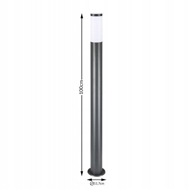 LAMP HIGH GARDEN LAMP ANTHRACITE 100cm 20W Product height 100 cm
