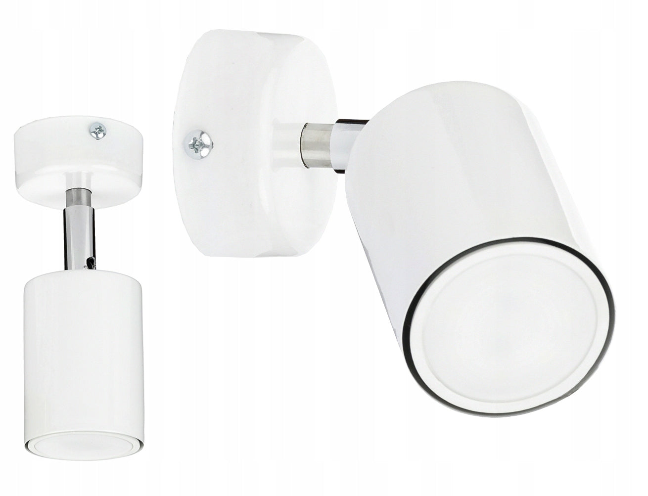 LAMP SCONCE SPOT CEILING SPOTLIGHT ADJUSTABLE WHITE CHROME GU10