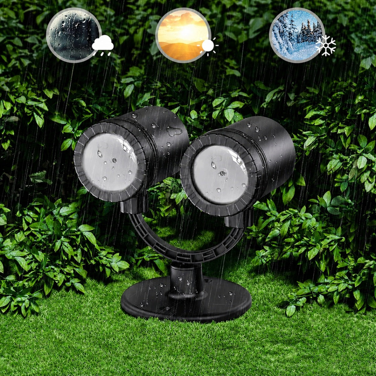 LAMP SNOWFLAKE PROJECTOR LED OUTDOOR IP65 ROTATION 360° HOLIDAY Brand no brand