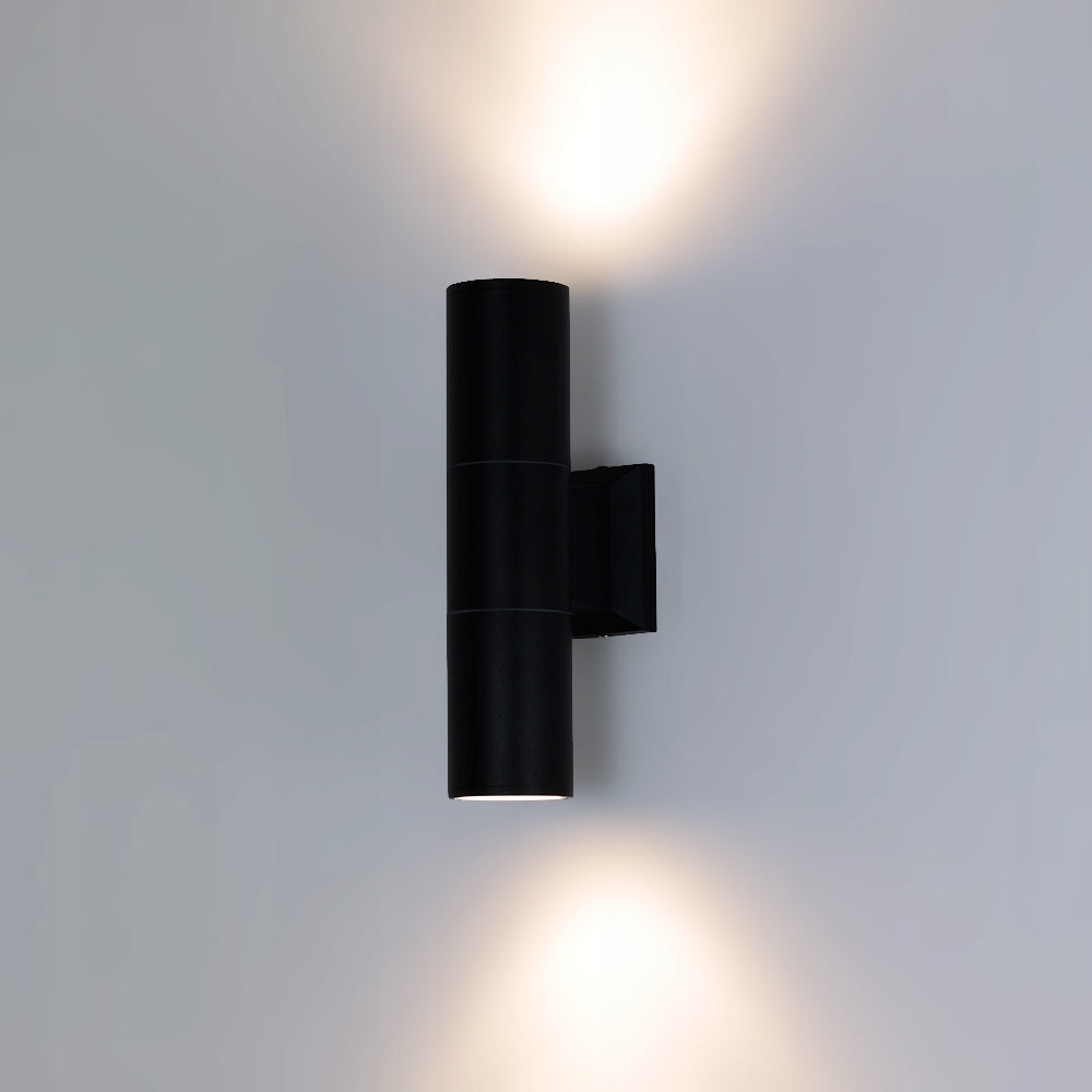 LAMP WALL LAMP MODERN OUTDOOR FACADE METAL IP54 2 x GU10 BLACK Color black