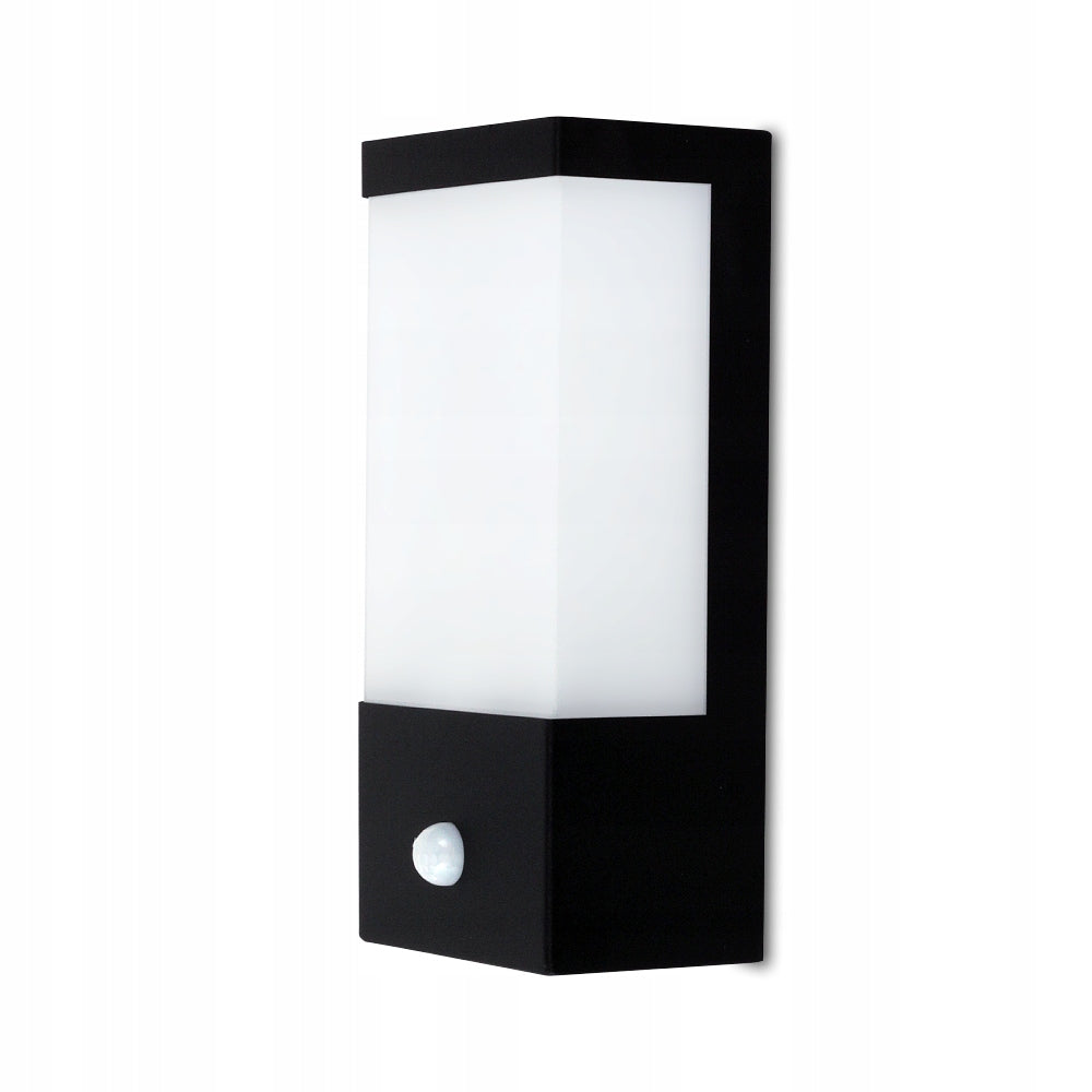 LAMP WITH MOTION AND DUSK SENSOR OUTDOOR WALL LAMP FOR LED E27 Manufacturer code RAD255S BK