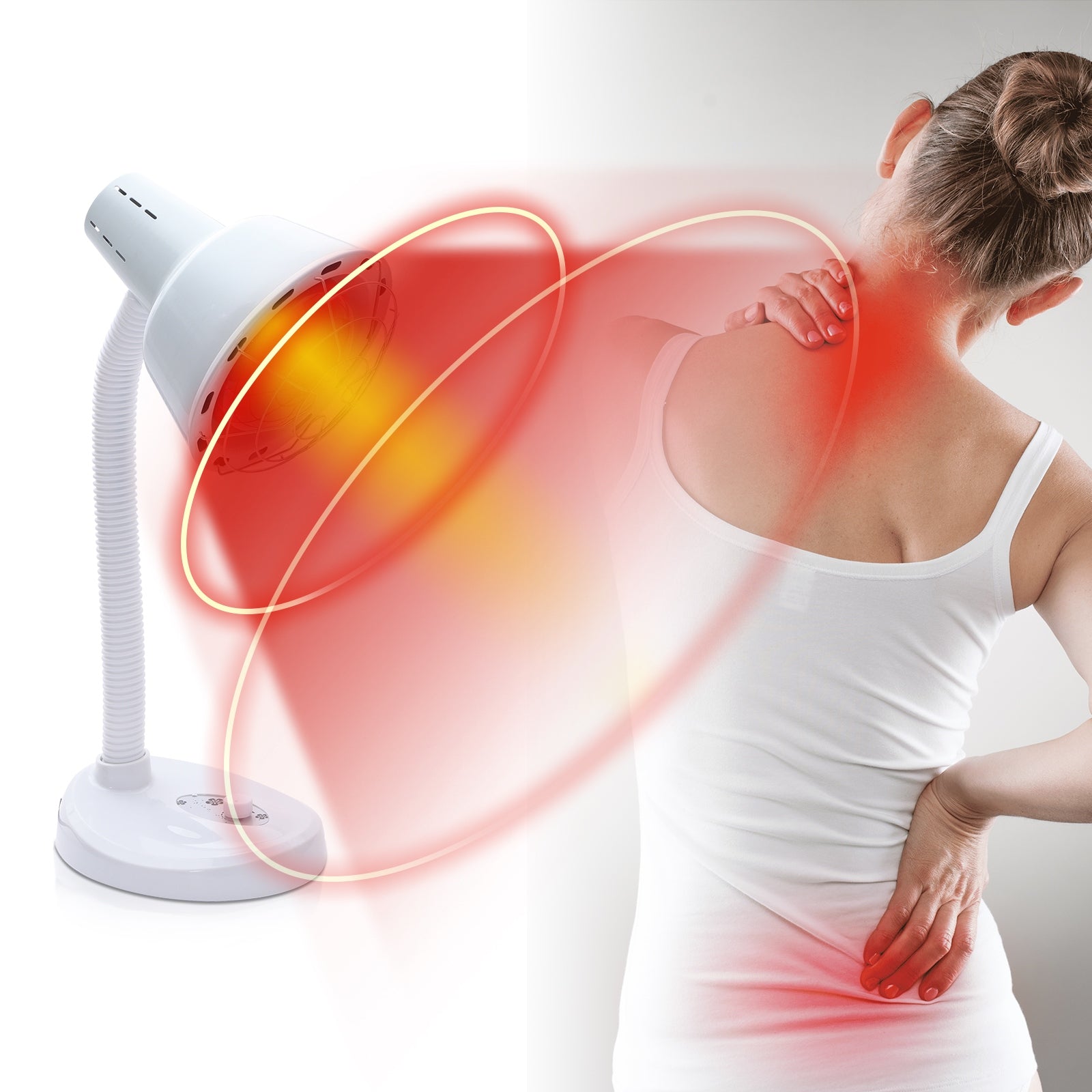 LAMP WITH RED LIGHT INFRARED LIGHT THERAPY,275W LAMP ON Brand no brand