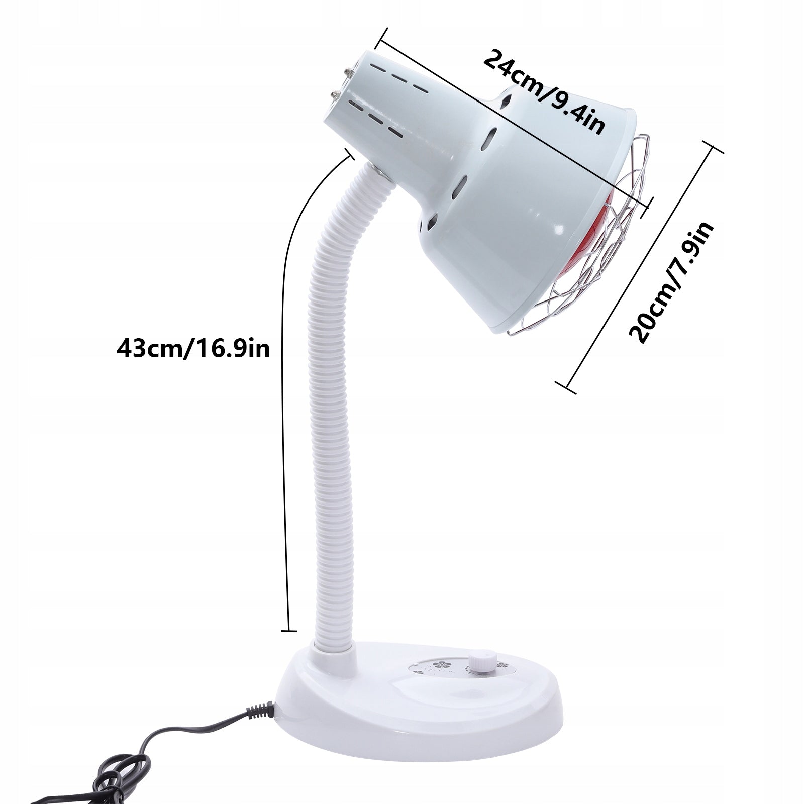 LAMP WITH RED LIGHT INFRARED LIGHT THERAPY,275W LAMP ON Medical device no