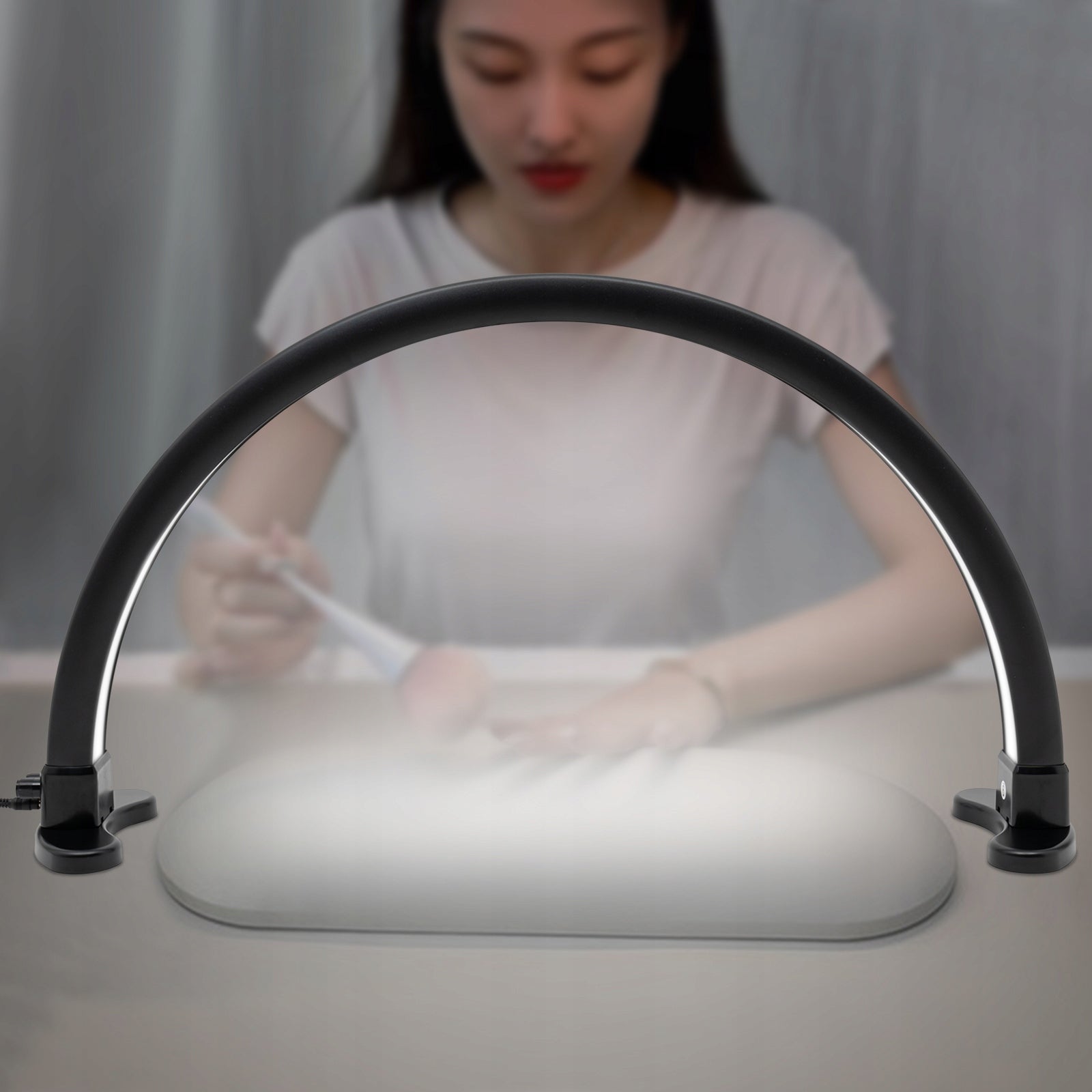 LAMPA KOSMETYCZNA NA BIURKO LED ŁUK BEZCIENIOWA DO MANICURE PEDICURE EAN (GTIN) 747495876313