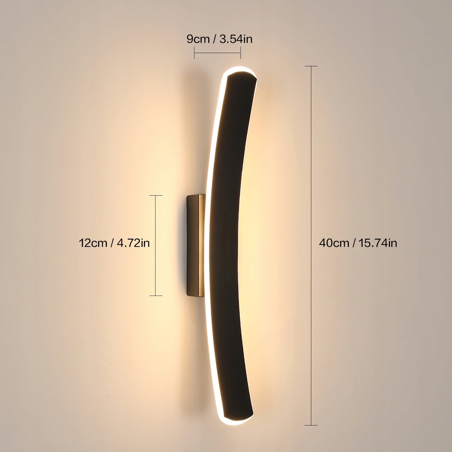 LAMPA LINIOWA SCIENNA LED KINKIET CZARNA NOWOCZESNA SALONU 3000K 13W 40CM Manufacturer code RSV-30905207