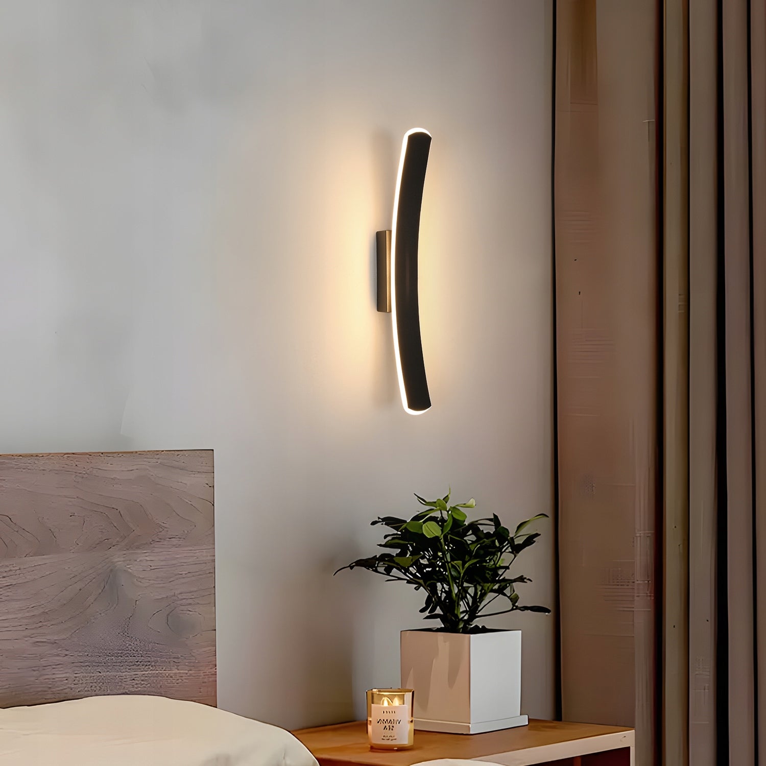 LAMPA LINIOWA SCIENNA LED KINKIET CZARNA NOWOCZESNA SALONU 3000K 13W 40CM Packaging status original