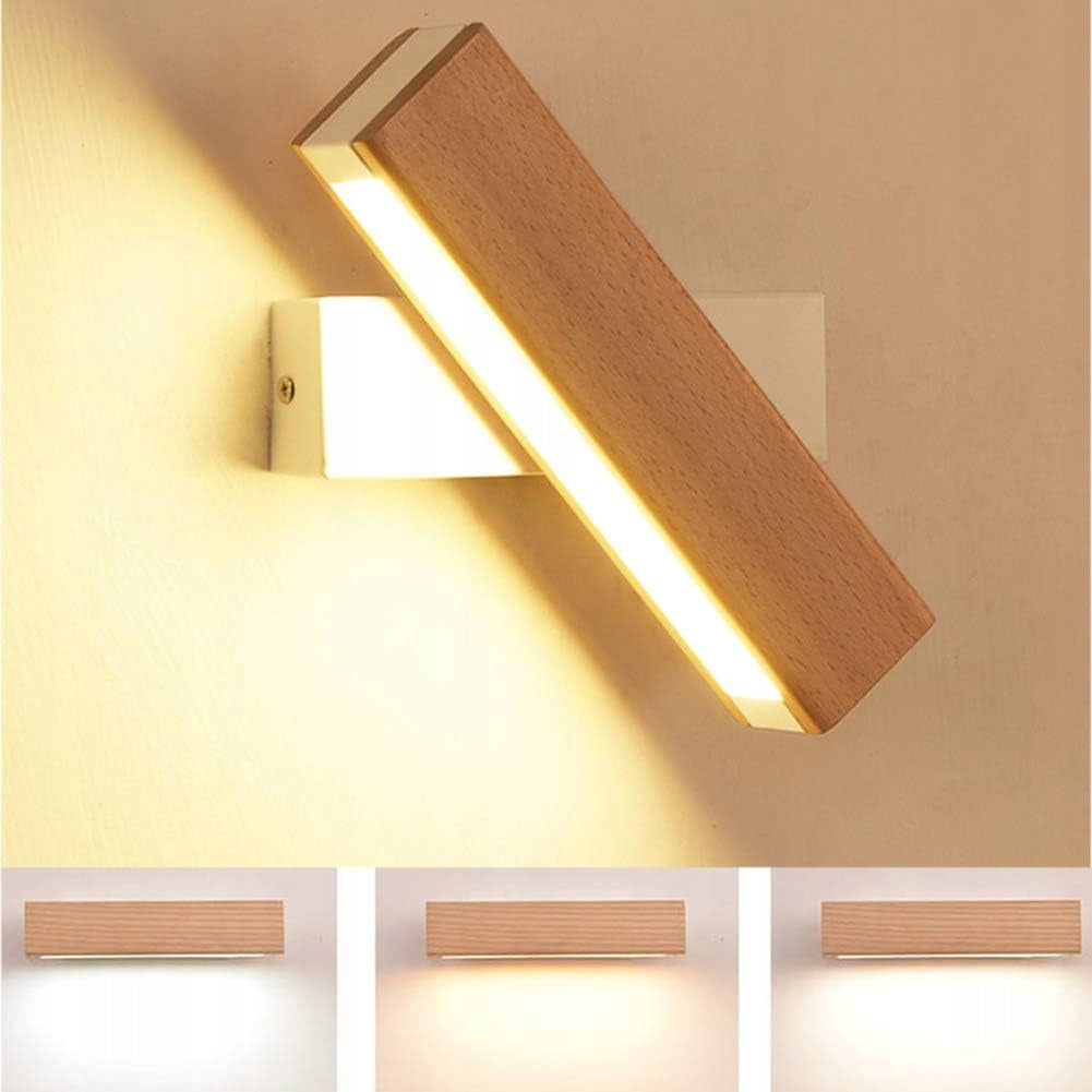 LAMPA SCIENNA LED DREWNO KINKIET BIAŁY OBROTOWY DO SALONU KORYTARZ 3000K 4W Manufacturer code NL-30821101