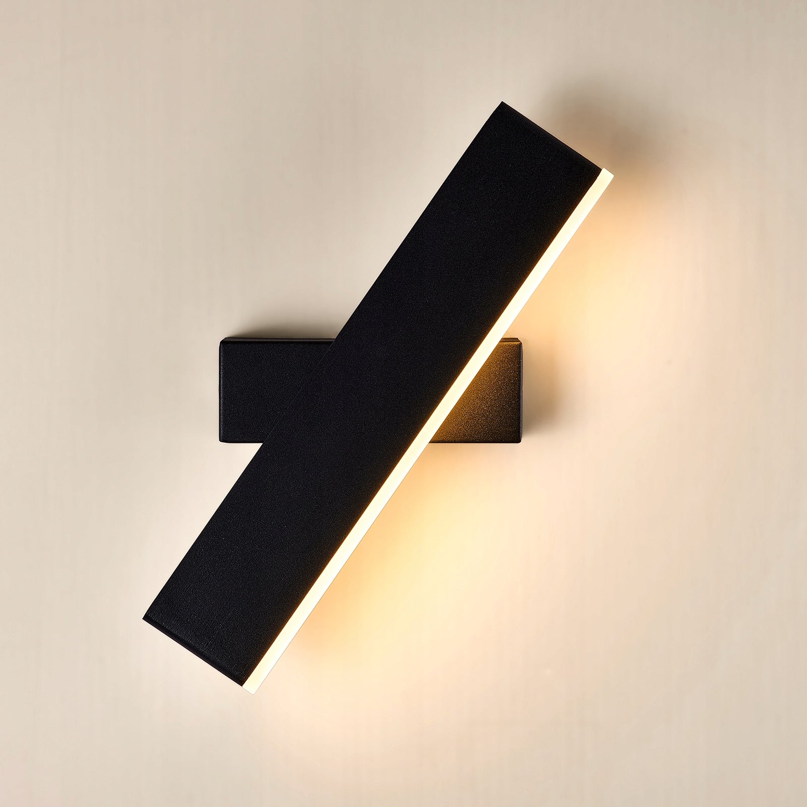 LAMPA SCIENNA LED KINKIET CZARNA KORYTARZ OBROTOWY NOWOCZESNA DO SALONU 9W