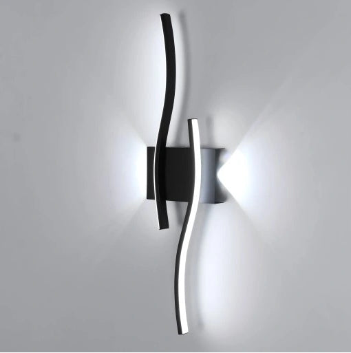 LAMPA SCIENNA LED KINKIET CZARNA NOWOCZESNA DO SALONU KORYTARZ 20W 6500K Manufacturer code NL-30923236