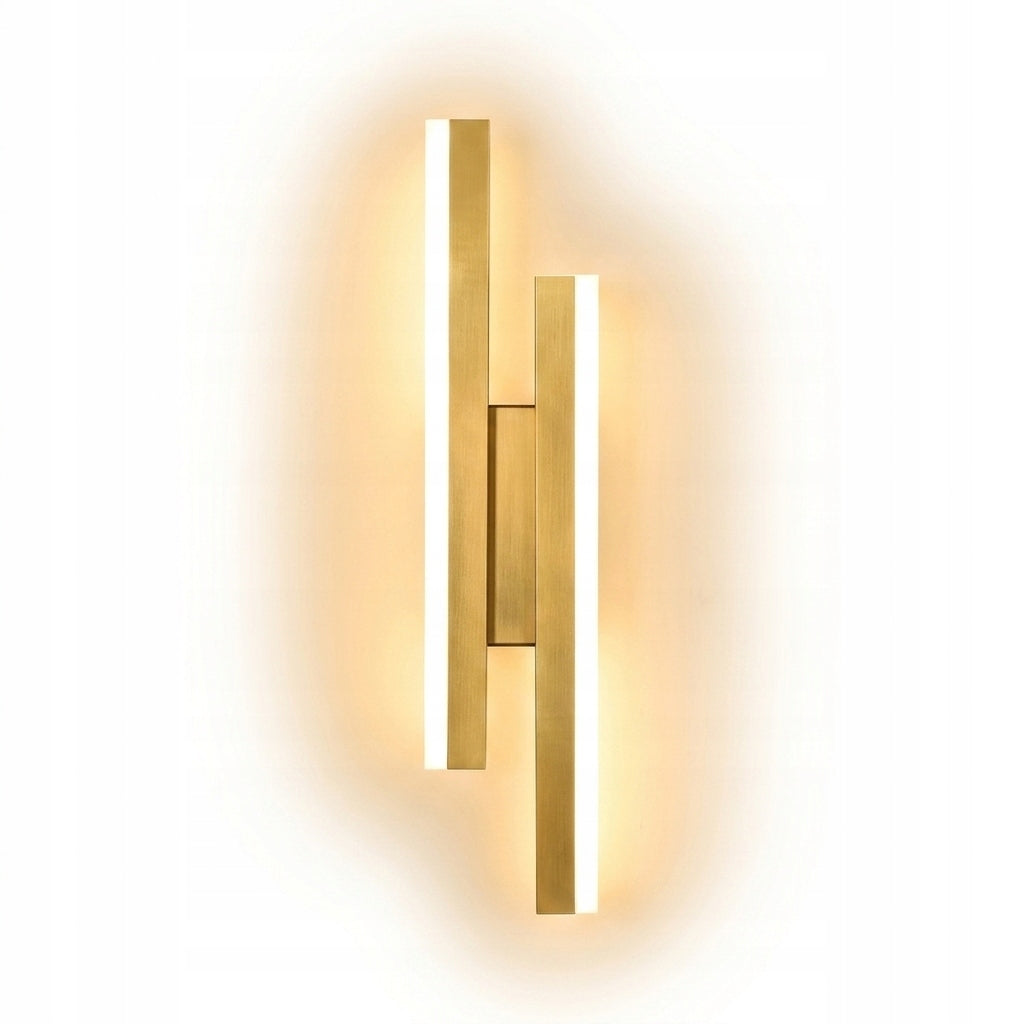 LAMPA SCIENNA LED KINKIET ZŁOTA NOWOCZESNA DO SALONU KORYTARZ 3000K 16W Packaging status original