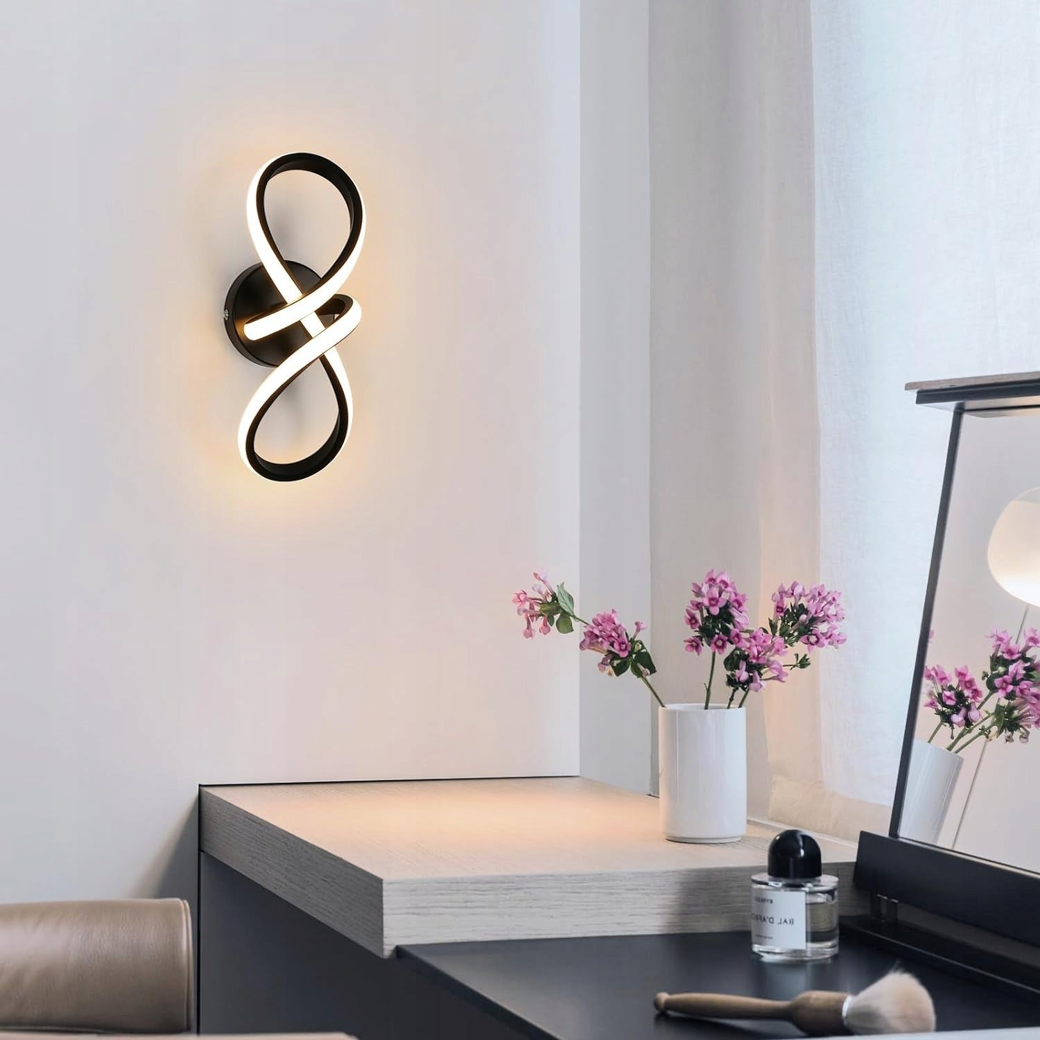 LAMPA SCIENNA LED LAMPKA NOCNA KINKIET CZARNA 3000K DO SALONU 1800LM 20W Manufacturer code 30923204