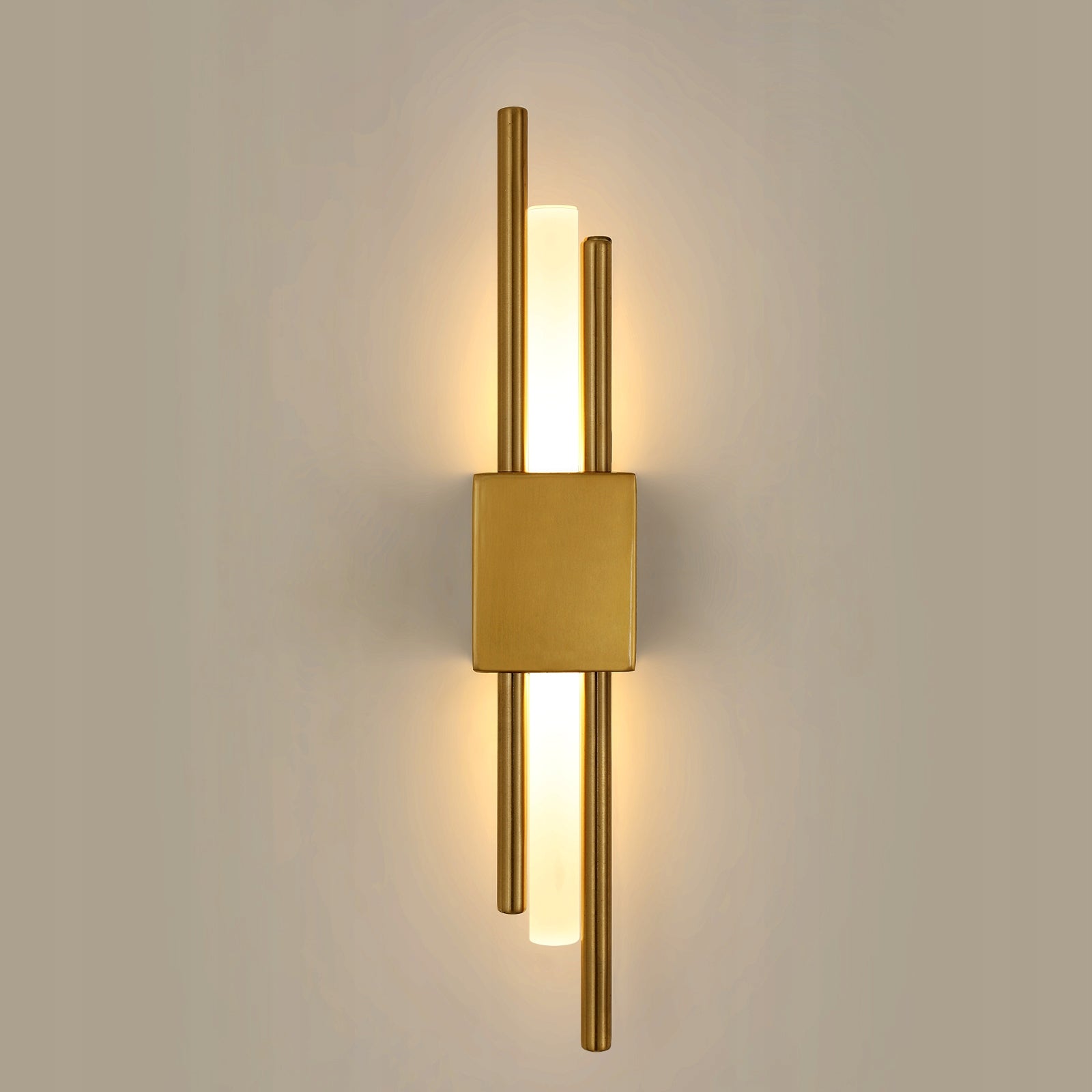 LAMPA ŚCIENNA ZŁOTY KINKIET LED NOWOCZESNA W KORYTARZ SALONU 10W 3000K