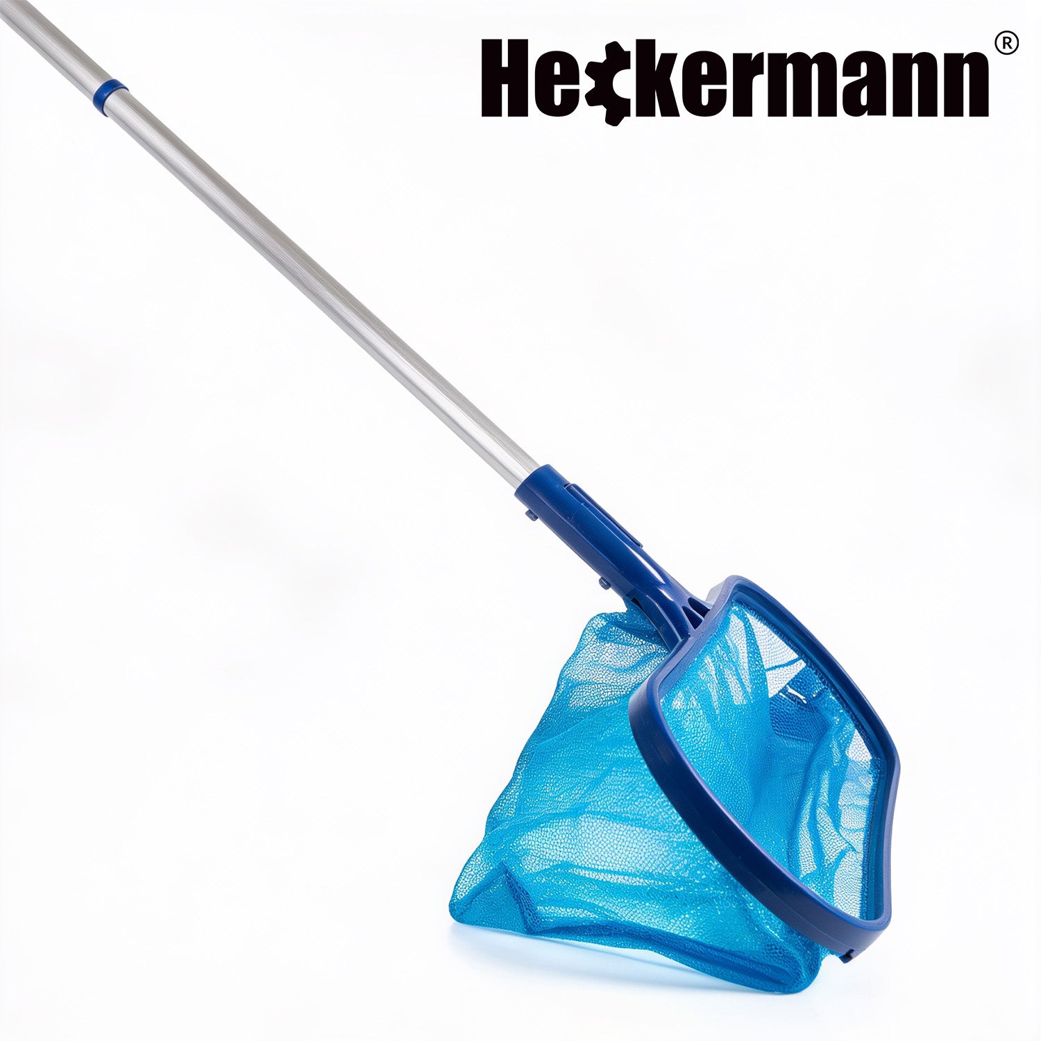 LANDING NET BRUSH THERMOMETER FOR CLEANING THE WATER POOL BOTTOM OF THE WALLS SET Manufacturer code Zestaw do czyszczenia basenu 2m