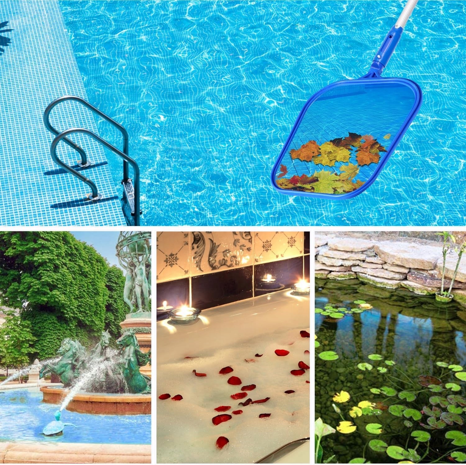 LANDING NET POOL CLEANING NET JACUZZI NET POOL + STICK Manufacturer code PODBIERAK DO BASENU
