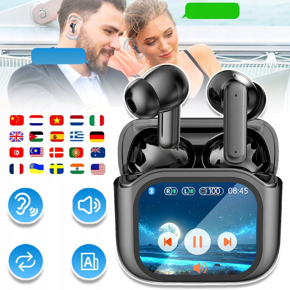 LANGUAGE TRANSLATOR 2IN1 TRANSLATION HEADPHONES WITH AI FUNCTION WIRELESS MUSIC