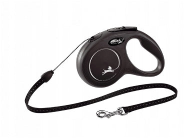 LANYARD FLEXI Classic BLACK S 8m CABLE up to 12kg