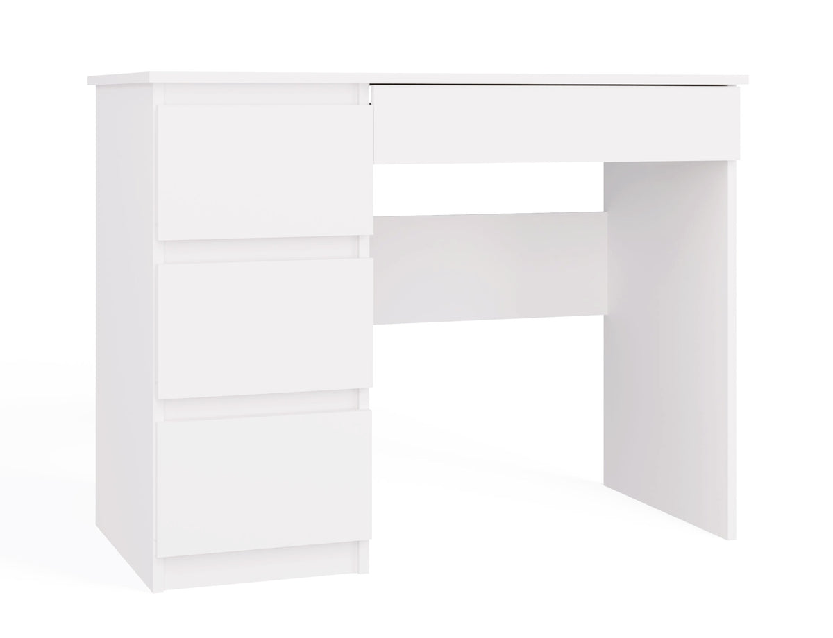 LAPTOP DESK MIJAS LEFT 4 DRAWERS FOR OFFICE ROOM WHITE MAT