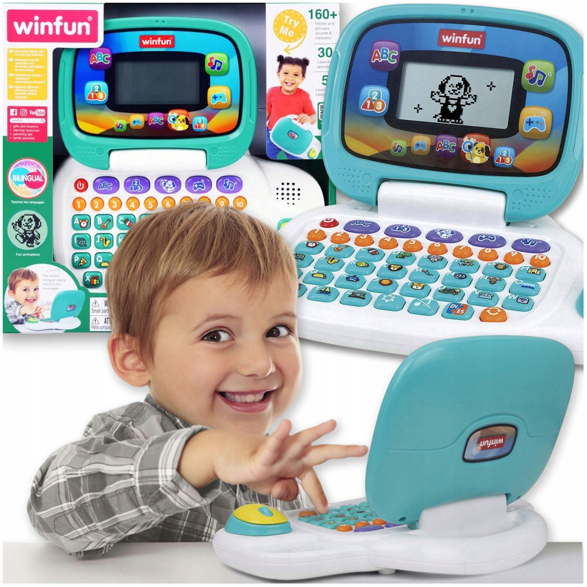 LAPTOP FOR CHILDREN EDUCATIONAL COMPUTER BILINGUAL INTERACTIVE FOR LEARNING
