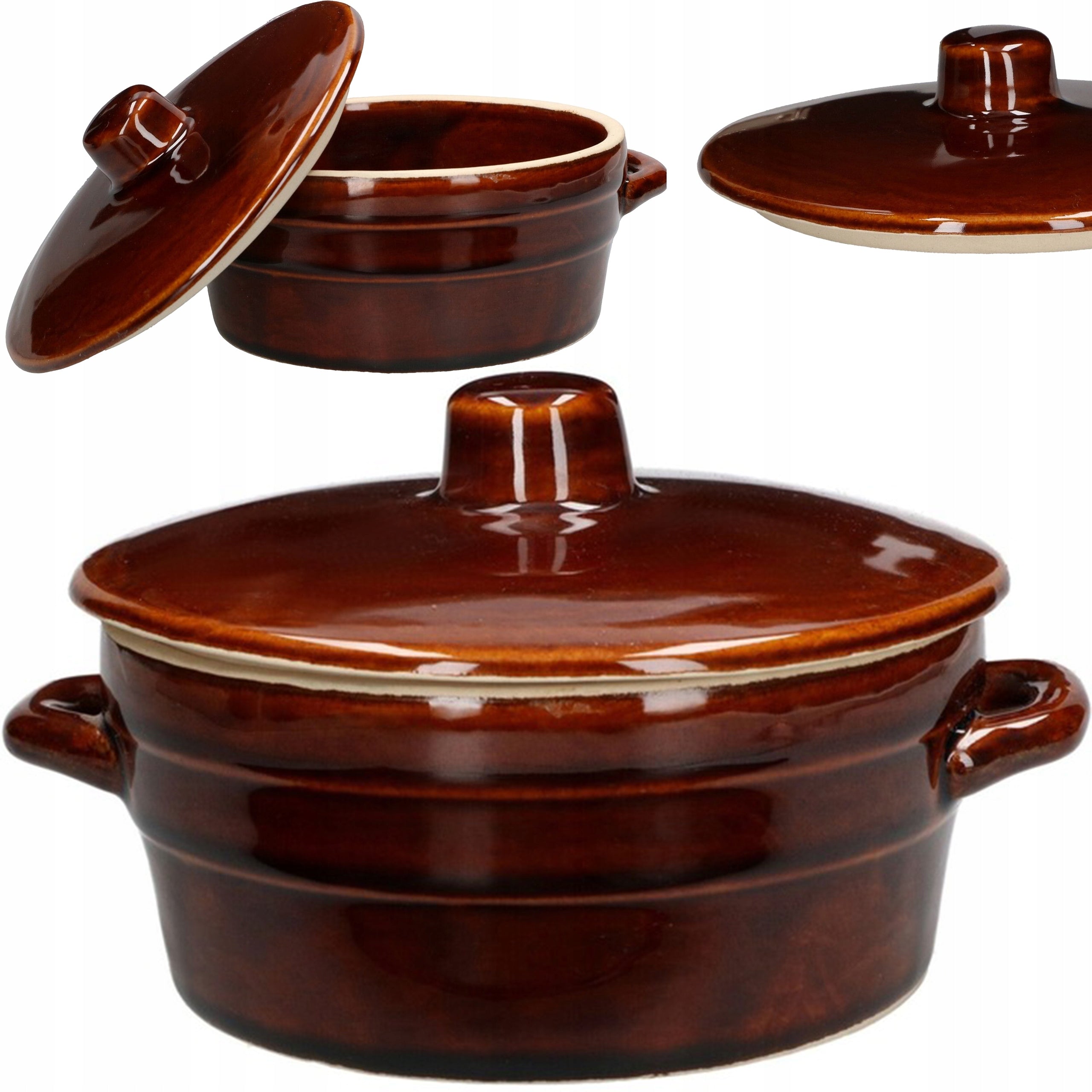 LARD STONE BARREL CERAMIC POT 1L