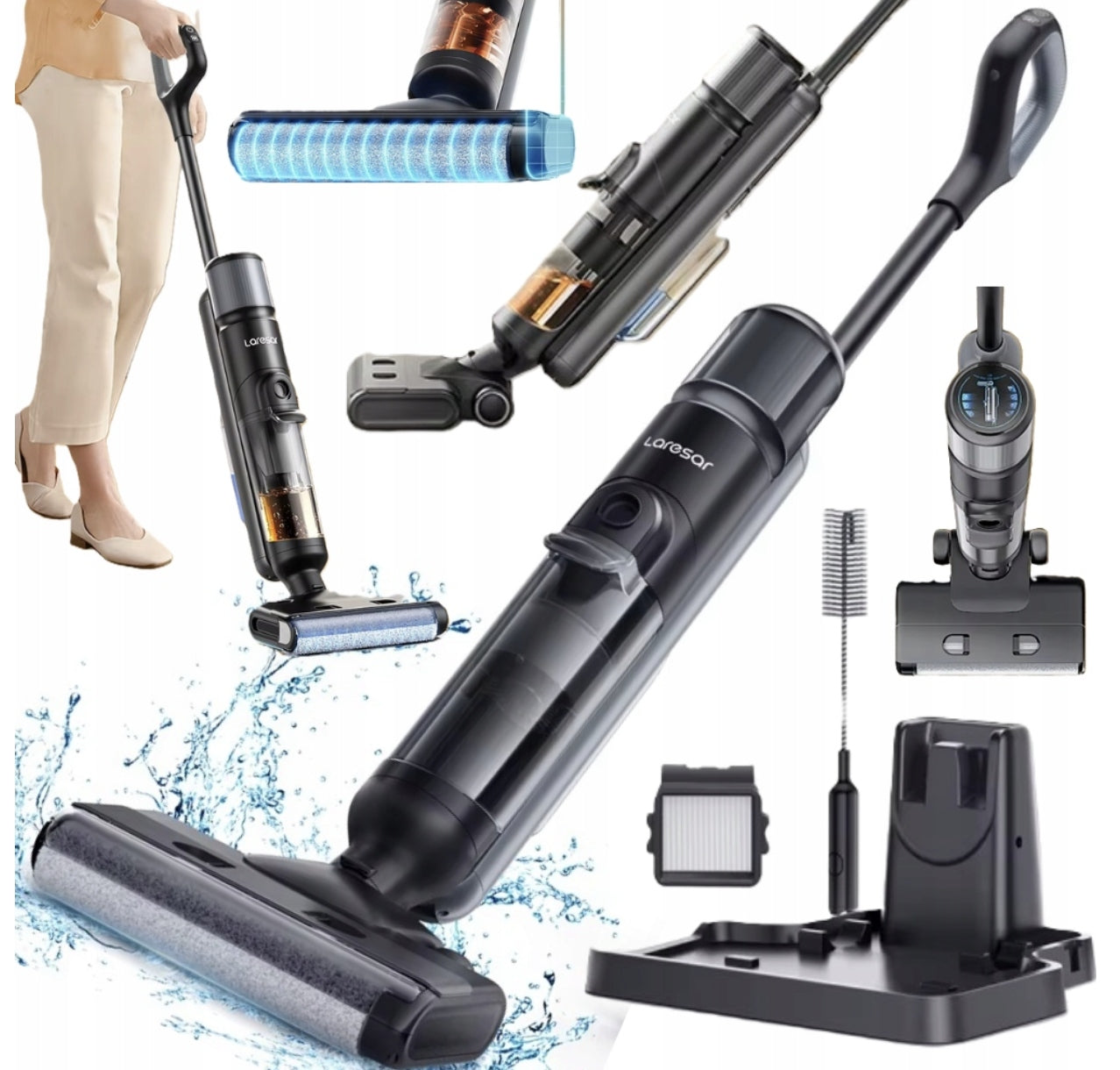 LARESAR M3 CORDLESS WET/DRY VACUUM CLEANER 230W 55MIN HEPA
