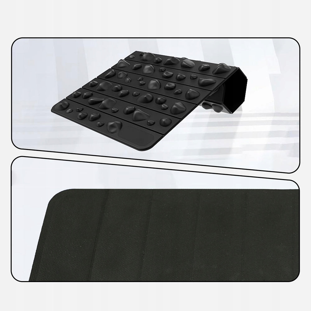 LARGE ACUPRESSURE MAT Folding Foot Massage Mat Black 50x30 Cm Packaging status original