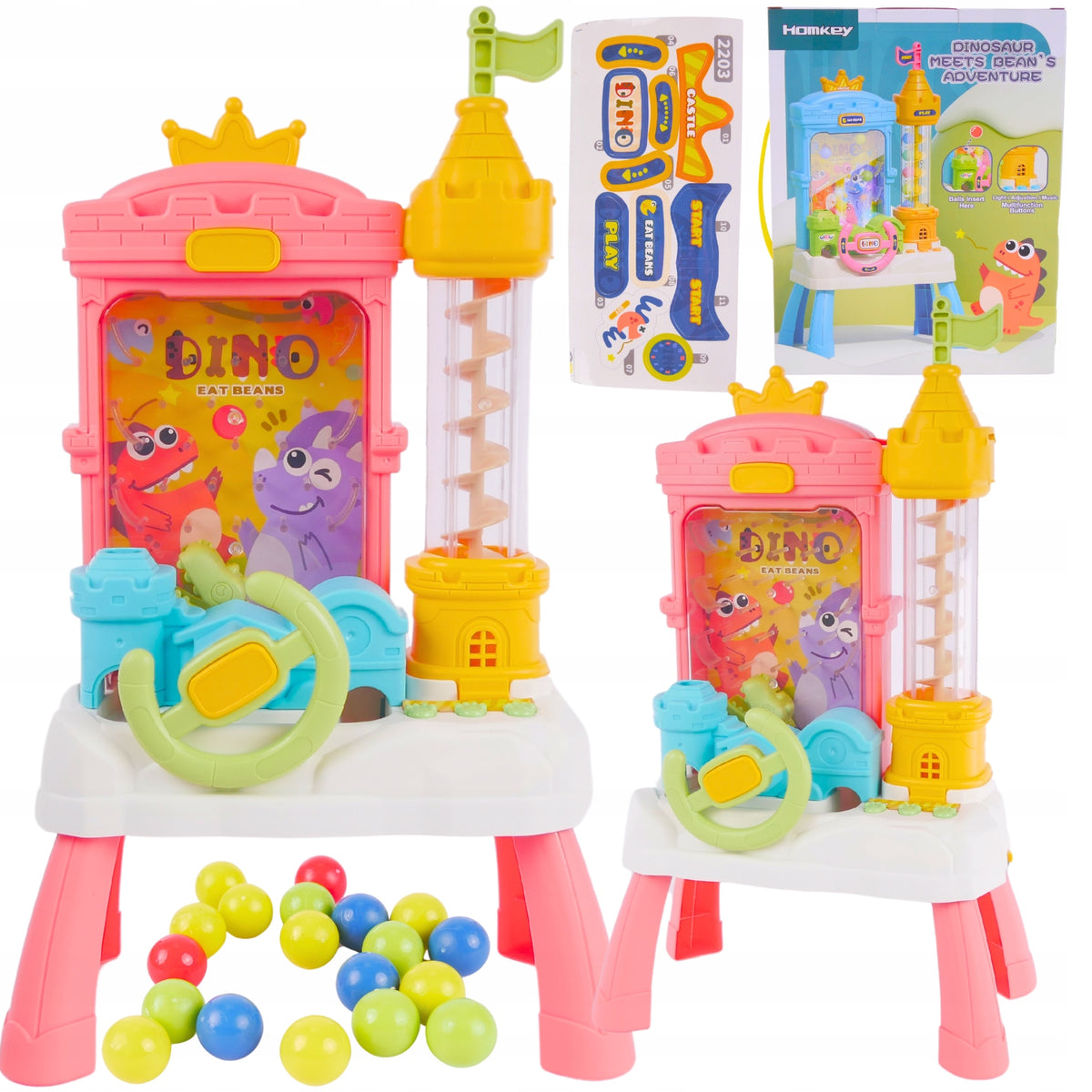 LARGE ARCADE GAME BALL CATCHER WITH STEERING WHEEL GIFT FOR 3 4 5 6 YEAR OLD Kid's age 3＋ years