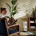 LARGE Air Purifier Qlima A 68 - Ionizer - UV Light HEPA 50w Dominant color white