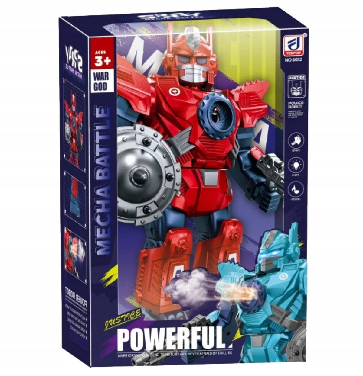 LARGE BATTERY-OPERATED ROBOT WITH STEAM INTERACTIVE LIGHT SOUND MOVES Brand no brand