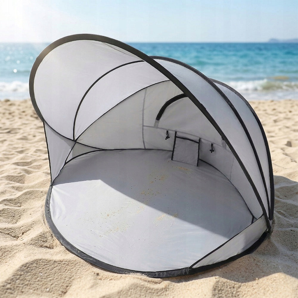 LARGE BEACH TENT SELF-FOLDING SCREEN FOR GARDEN BEACH PROTECTIVE UV+ Brand Bedee