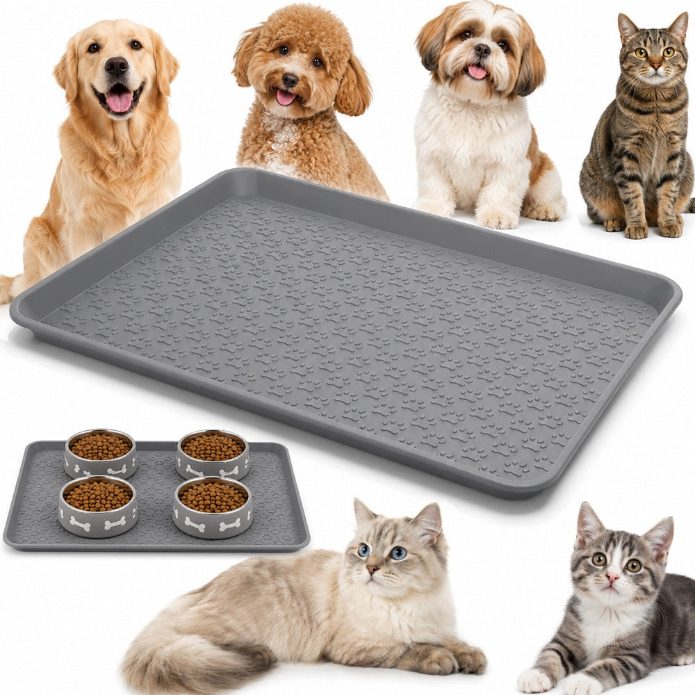 LARGE BOWL PAD BOWL DOG MAT CAT NON-SLIP 59x42cm