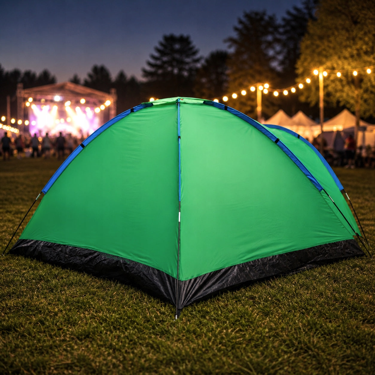 LARGE CAMPING GARDEN TENT 6-PERSON IGLO 240x290cm XXL Brand Maverick