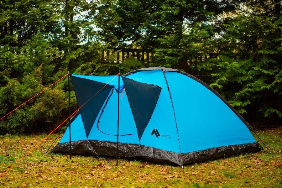 LARGE CAMPING HIKING TENT 200x200cm WATERPROOF CANOPY 4 - PASSENGER Kind travel