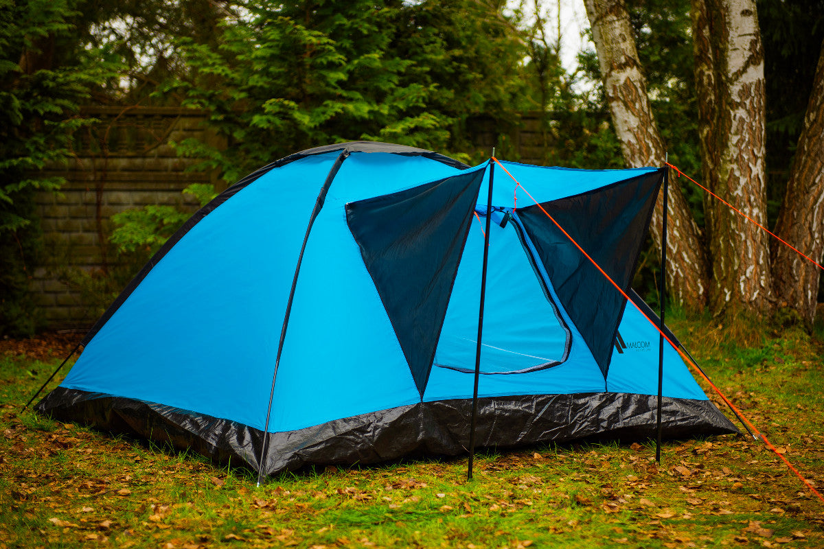 LARGE CAMPING HIKING TENT 200x200cm WATERPROOF CANOPY 4 - PASSENGER Packaging status original