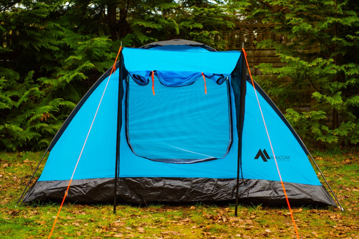 LARGE CAMPING HIKING TENT 200x200cm WATERPROOF CANOPY 4 - PASSENGER Waterproofness 2000 mm