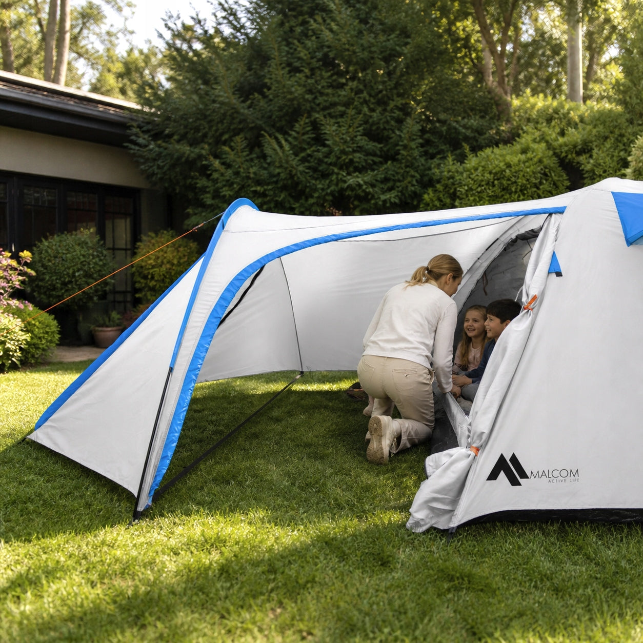 LARGE CAMPING HIKING TENT 4-PERSON IGLO WATERPROOF 180x310cm XXL Model Iglo