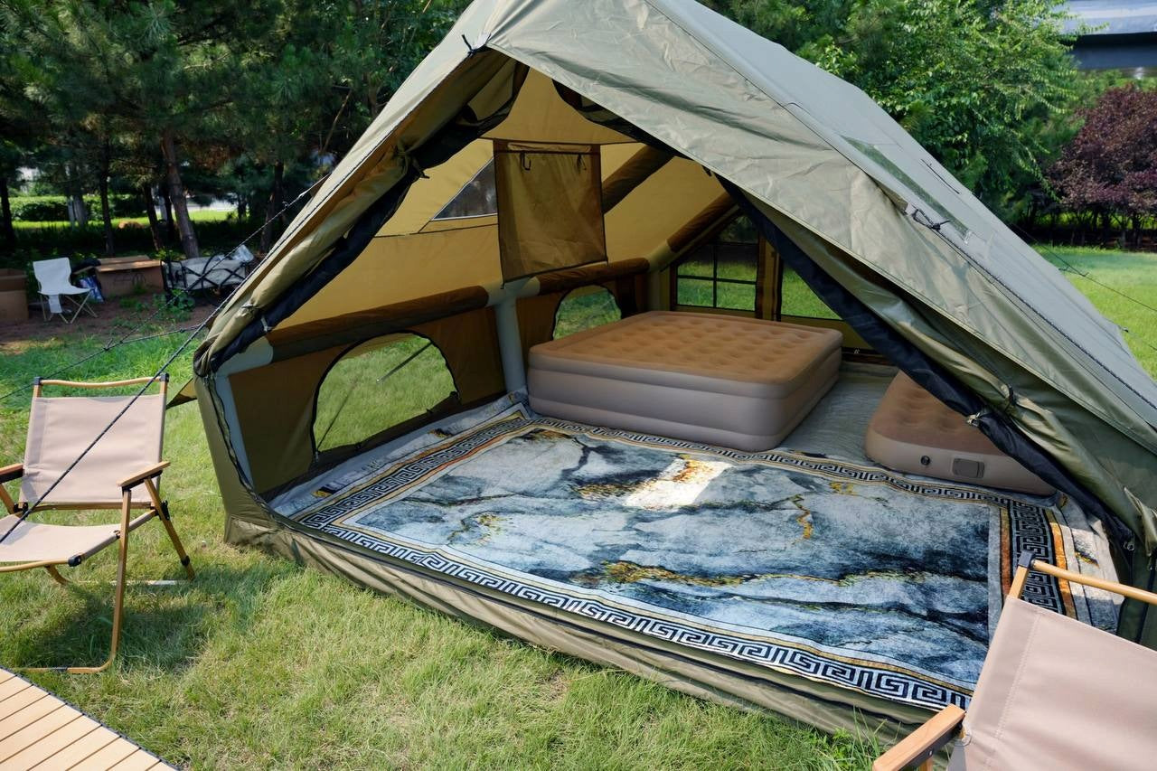 LARGE CAMPING TENT INFLATABLE 6-8 PERSON SET 12m2 400x300cm Manufacturer code 316431823