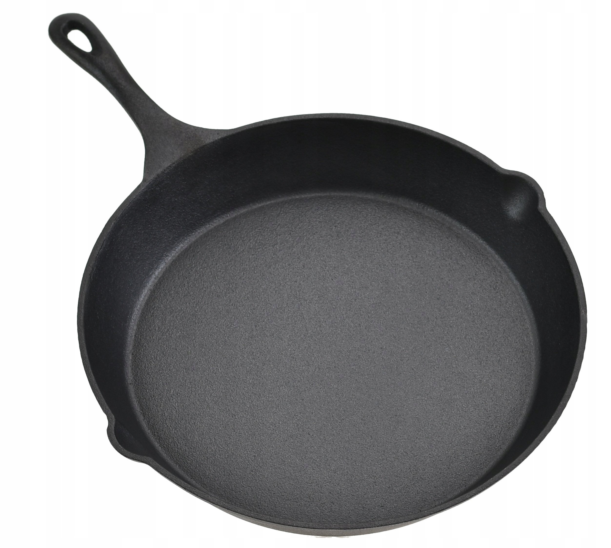 LARGE CAST IRON Pan 30 cm Heavy Deep OVEN FIREPLACE INDUCTION GAS