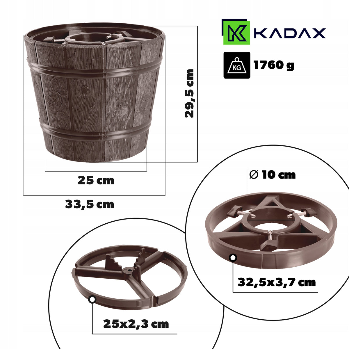 LARGE CHRISTMAS TREE STAND FOR A LIVE CHRISTMAS TREE FLOWER POT TREE 2.8M Manufacturer code K5519