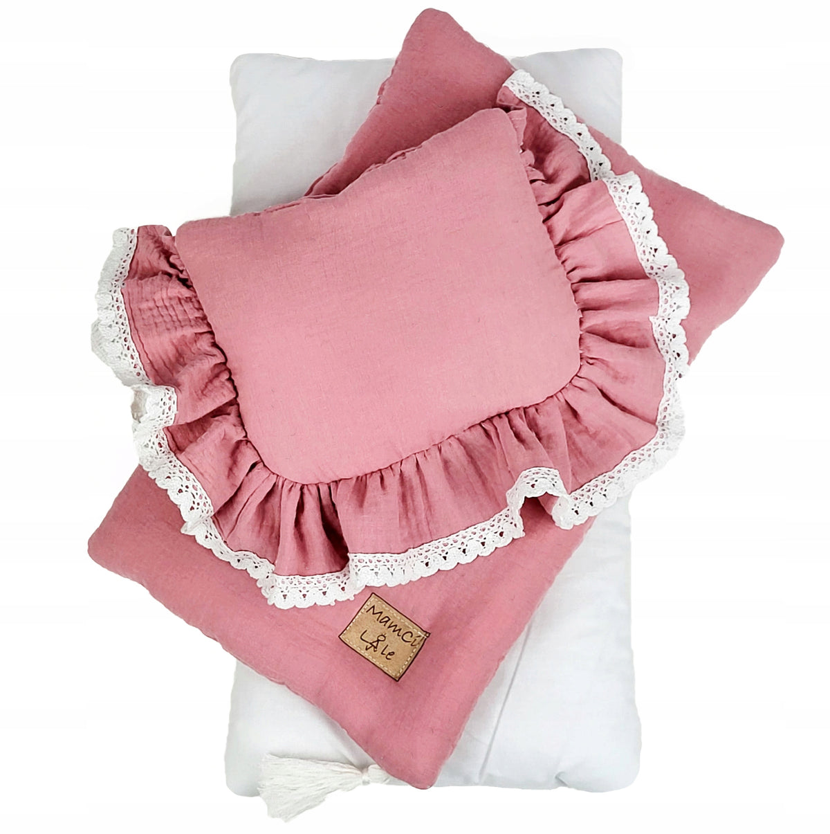 LARGE CRIB DOLL BED WITH BEAUTIFUL BEDDING Brand no brand