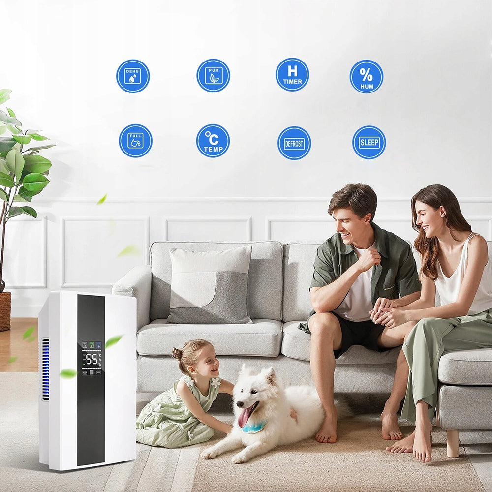 LARGE DEHUMIDIFIER MOISTURE ABSORBER 2,2L PURIFIER + PILOT + REMOTE CONTROL Manufacturer code HO-0420A1-YT
